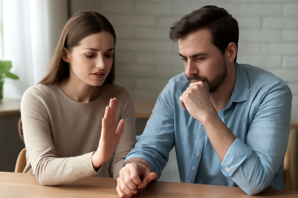 Άτομο διαβάζει οδηγό ευγενικής απόρριψης μετά από ραντεβού, με πρακτικές συμβουλές επικοινωνίας.