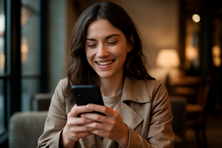 Άτομο στέλνει μήνυμα μετά το πρώτο ραντεβού. Εικόνα: smartphone, συνομιλία και πρακτικές συμβουλές επικοινωνίας.