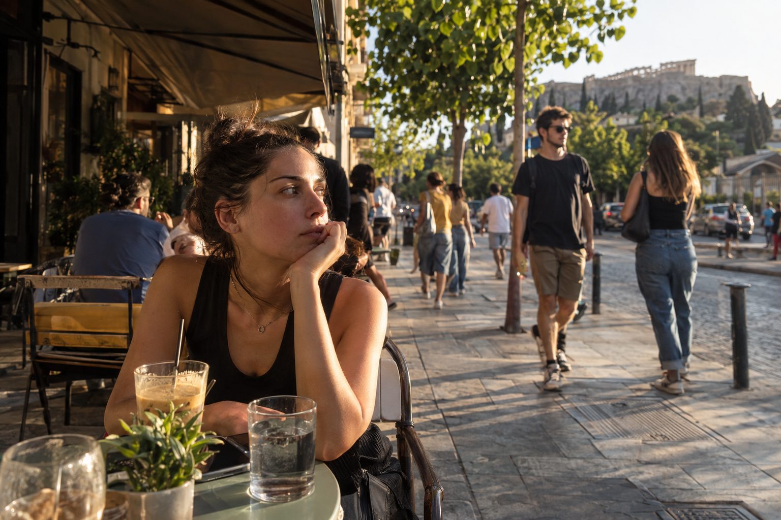 Άνθρωπος σε ήρεμο καφέ κρατά σημειωματάριο με όρια, προετοιμάζεται για νέο ραντεβού μετά τον χωρισμό.