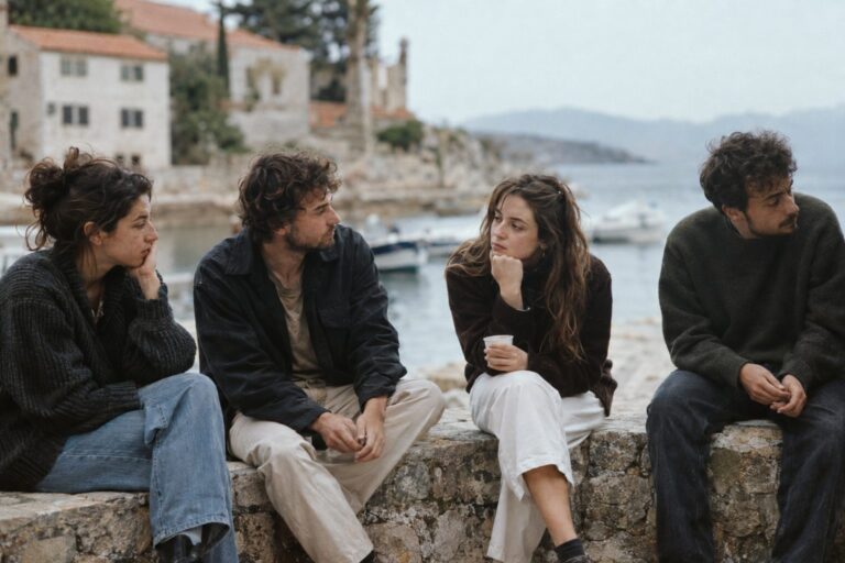 Δύο φίλοι σε καφέ συζητούν για τον χωρισμό και τον σωστό τρόπο διαχείρισης κοινών φίλων.