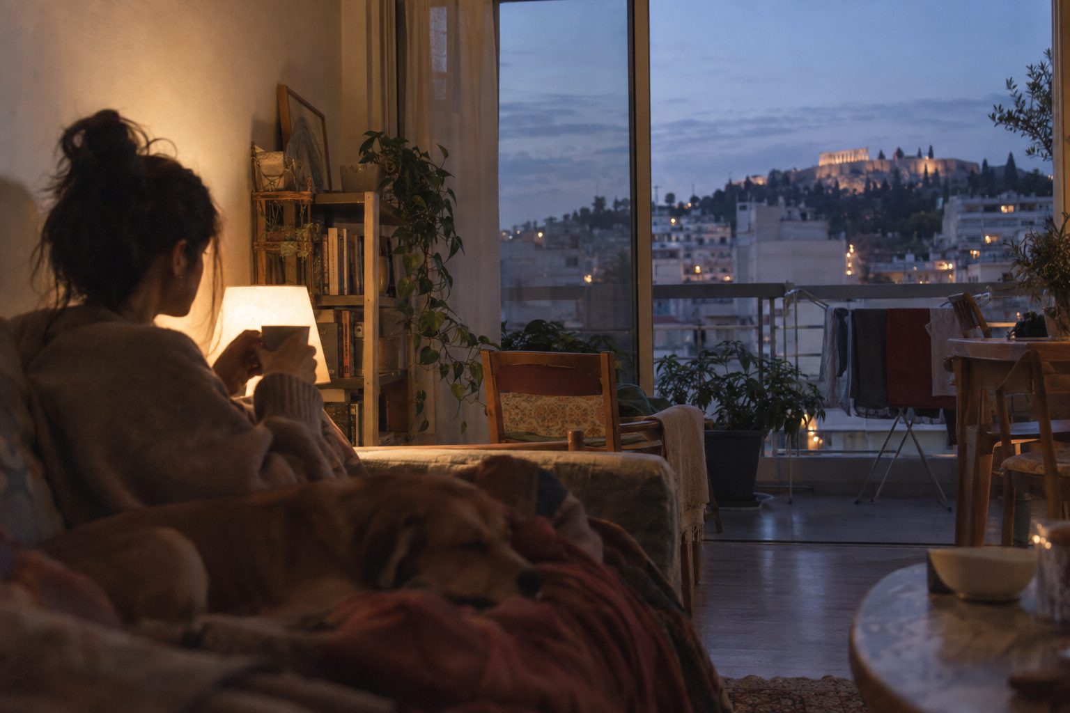 Άτομο σε οικείο χώρο κρατά κλειδιά και έγγραφα, αποτυπώνει σιγουριά σε σχέσεις, σπίτι, οικονομικά.