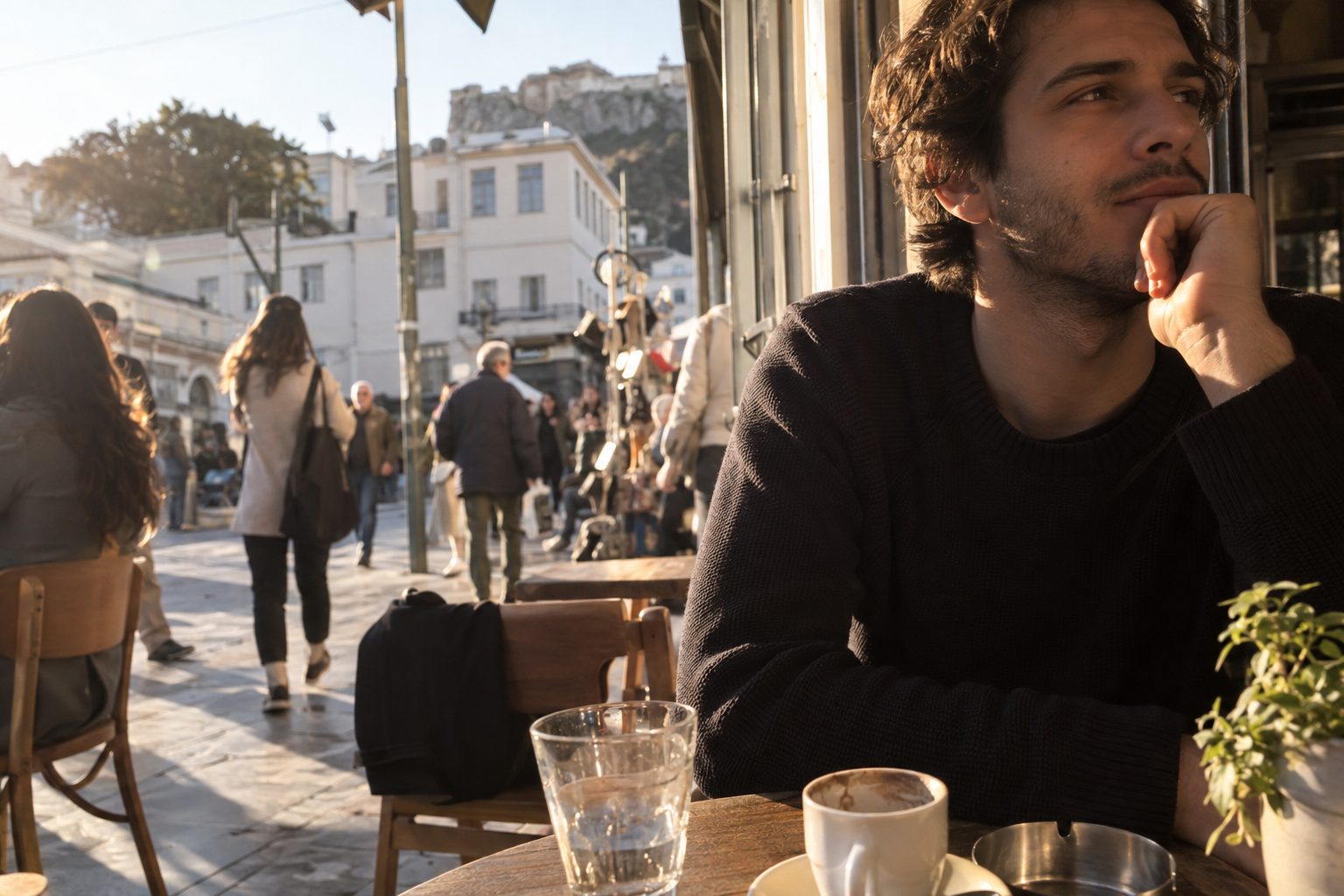 Απεικονίζεται το ζώδιο Παρθένος με ζευγάρι σε συζήτηση, δίπλα λίστα όρων για το τι διώχνει και τι ηρεμεί τη σχέση.