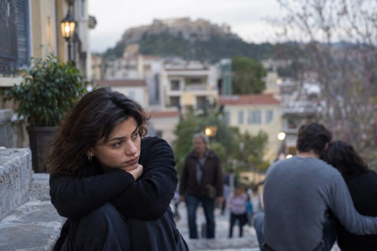 Σύμβολα Καρκίνου, Σκορπιού και Ιχθύών πάνω σε υδάτινο φόντο με κύματα, ένταση και όρια στις σχέσεις.
