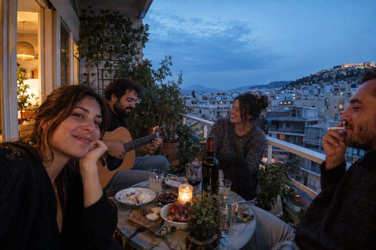 Ασημένια ζυγαριά στο τραπέζι με διακριτικά λουλούδια, συνδέει οπτικά την ισορροπία με τον Ζυγό στην αγάπη.