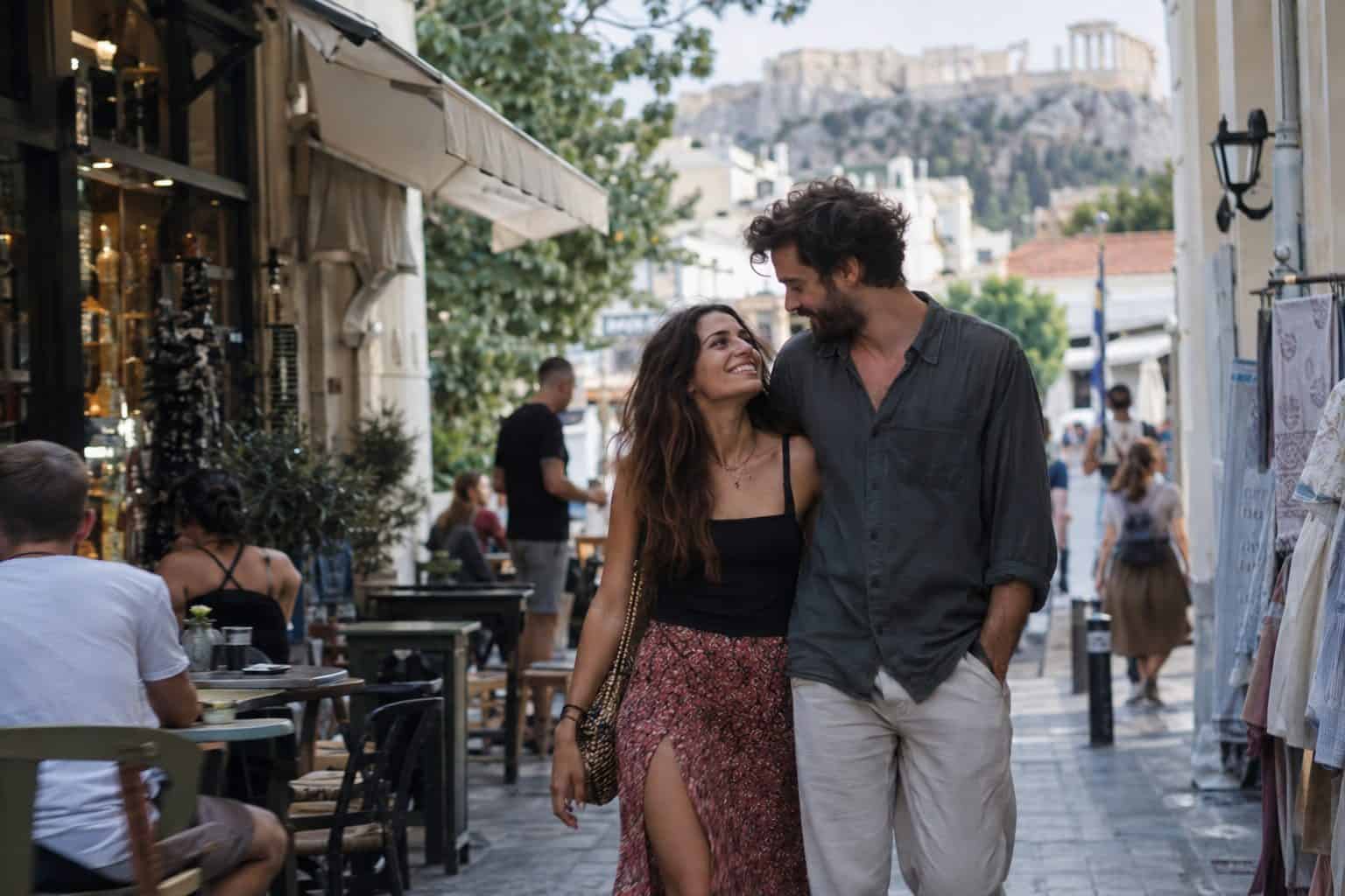 Δύο ζωδιακά σύμβολα, Σκορπιός και Τοξότης, στο φόντο, αποτυπώνουν πάθος και ελευθερία στη σχέση.