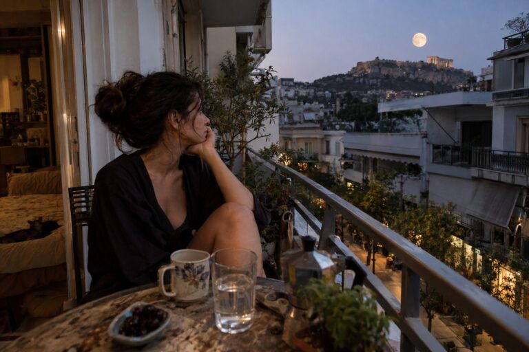 Πανσέληνος στον Ταύρο με αστέρια στο νυχτερινό ουρανό, διακριτικά σύμβολα Αφροδίτης και Ερμή ανάδρομων.